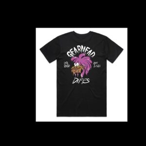 The Import placeholder for 2088 is a black T-shirt with cartoon women sporting big hair and bold outfits, “GEARHEAD” above, “DIFES” below, “LSD LSD” on the left side, and “DT 2021” on the right.