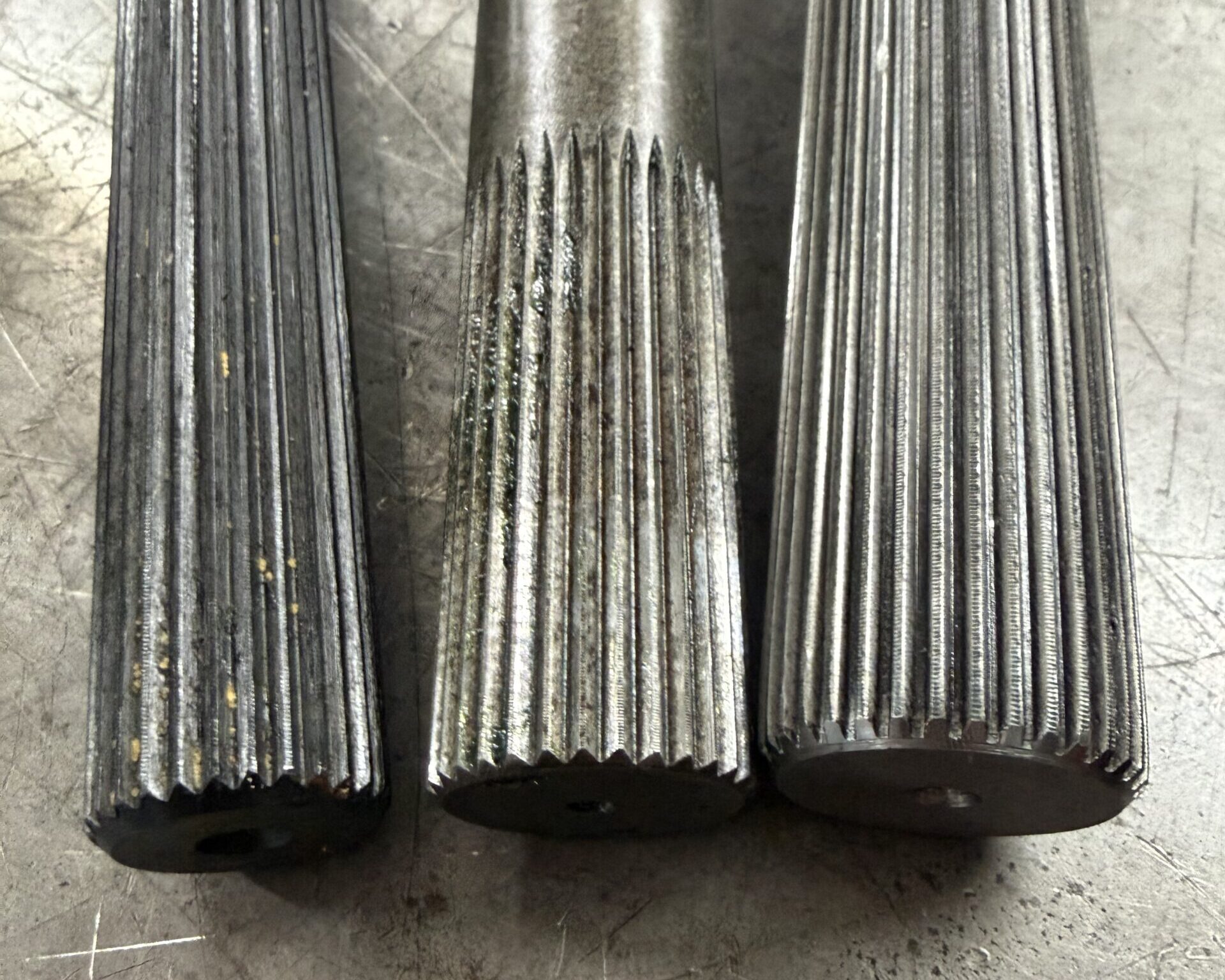28 spline, 31 spline, 35 spline axles